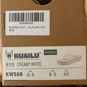 KuaiLu Women's Creamy White Sandals